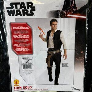 NEW Adult Han Solo Disney Halloween Costume Mens 46 XL Shirt Star Wars Rubies